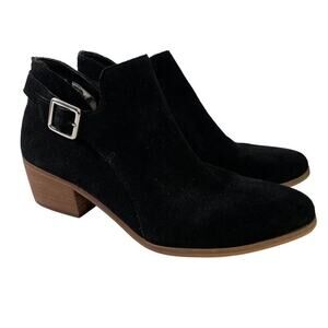 Susina Womens Gem Black Suede Real Leather Ankle Boots Booties EUC Shoes sz 10